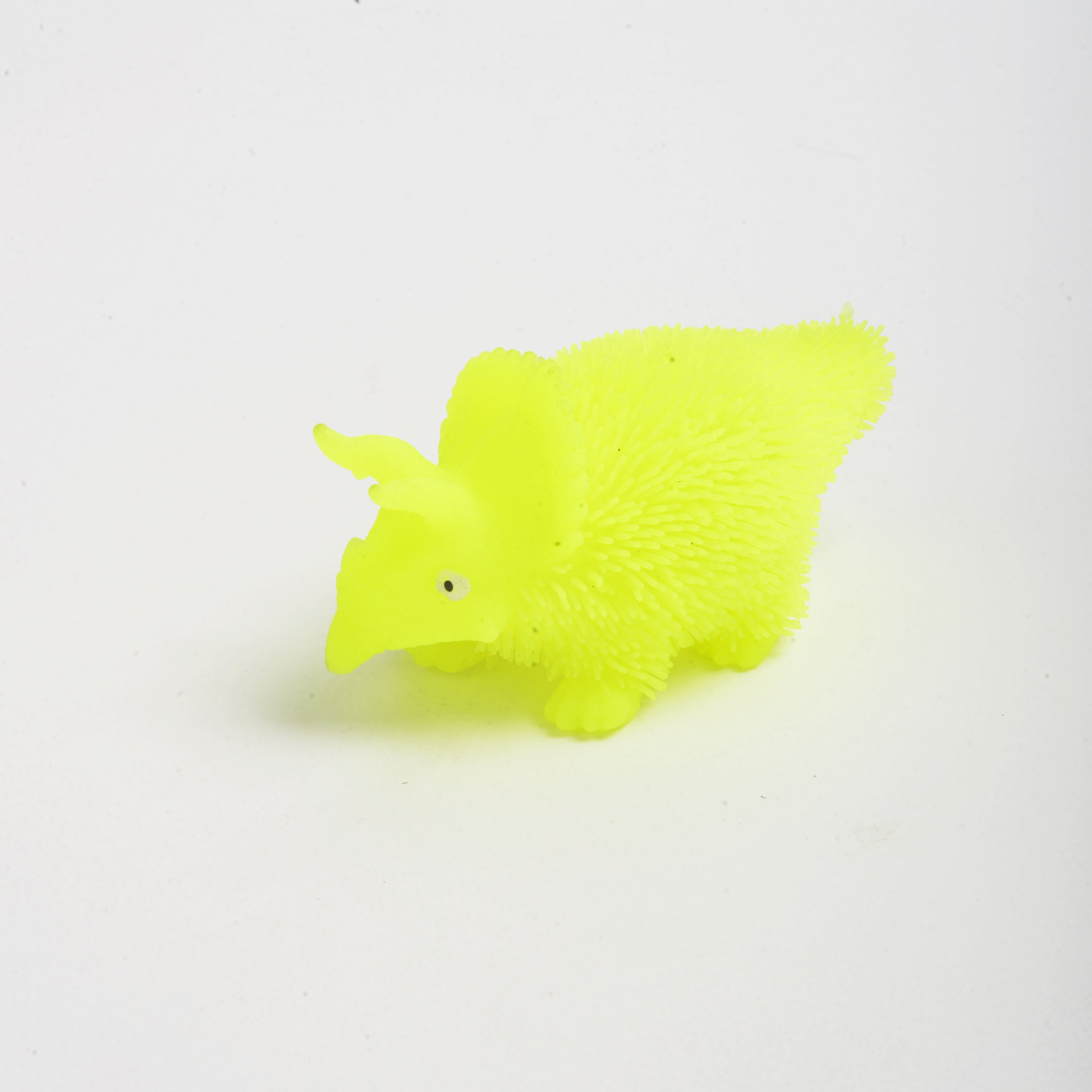 TPR Stress Relief Toy Flashing Fuzzy Dinosaur Squeeze Toy Light-Up Toy Street Stall Toy Stress Relief Toy for Children details Picture