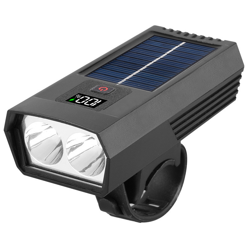 New type of solar-powered bicycle, mountain and road bike, digital display, waterproof and multi-functional cycling light equipment accessories Item Picture