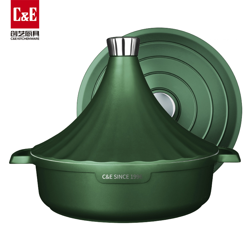 C&E创艺蒸锅新款高颜值塔吉锅厨房用品家用批发细节图