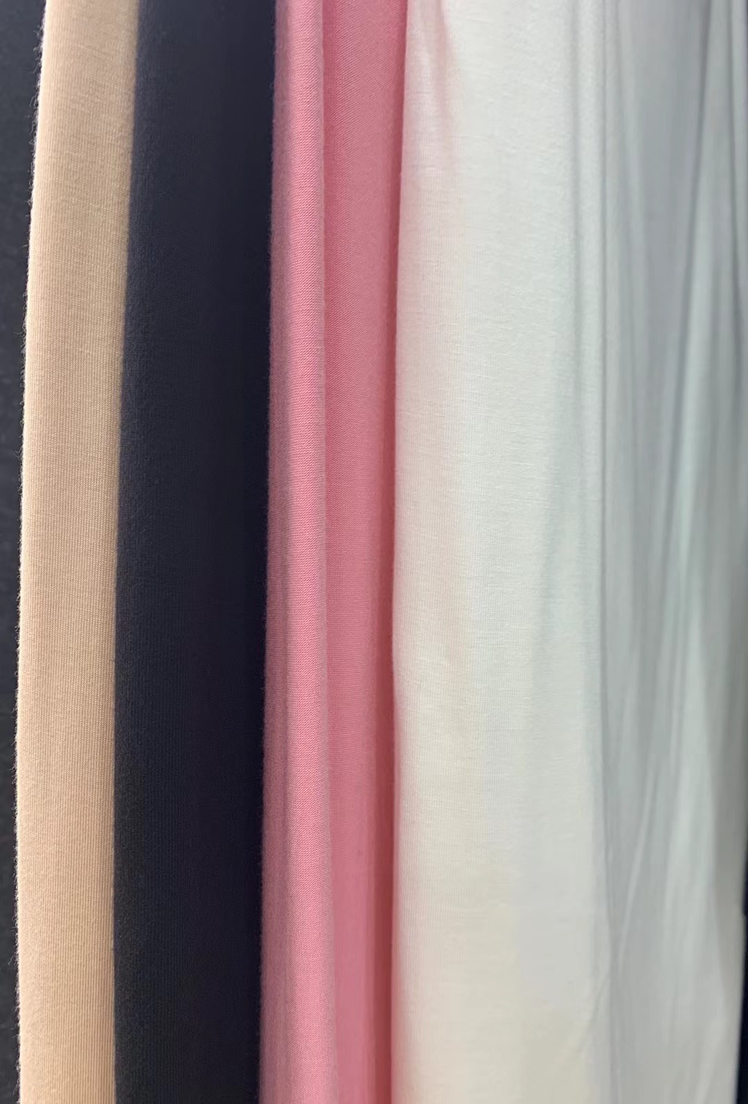 人棉莫代尔布料180克黑色彩色现货吊带睡衣套装打底面料