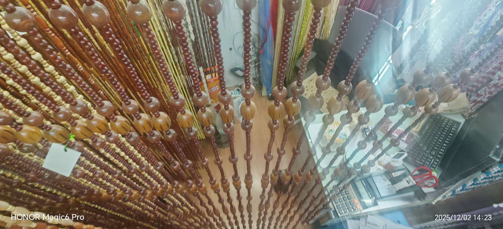 中式家纺珠帘挂帘桃木葫芦装饰线帘韩式浴帘PVC挡风门帘配件桃木葫芦珠帘