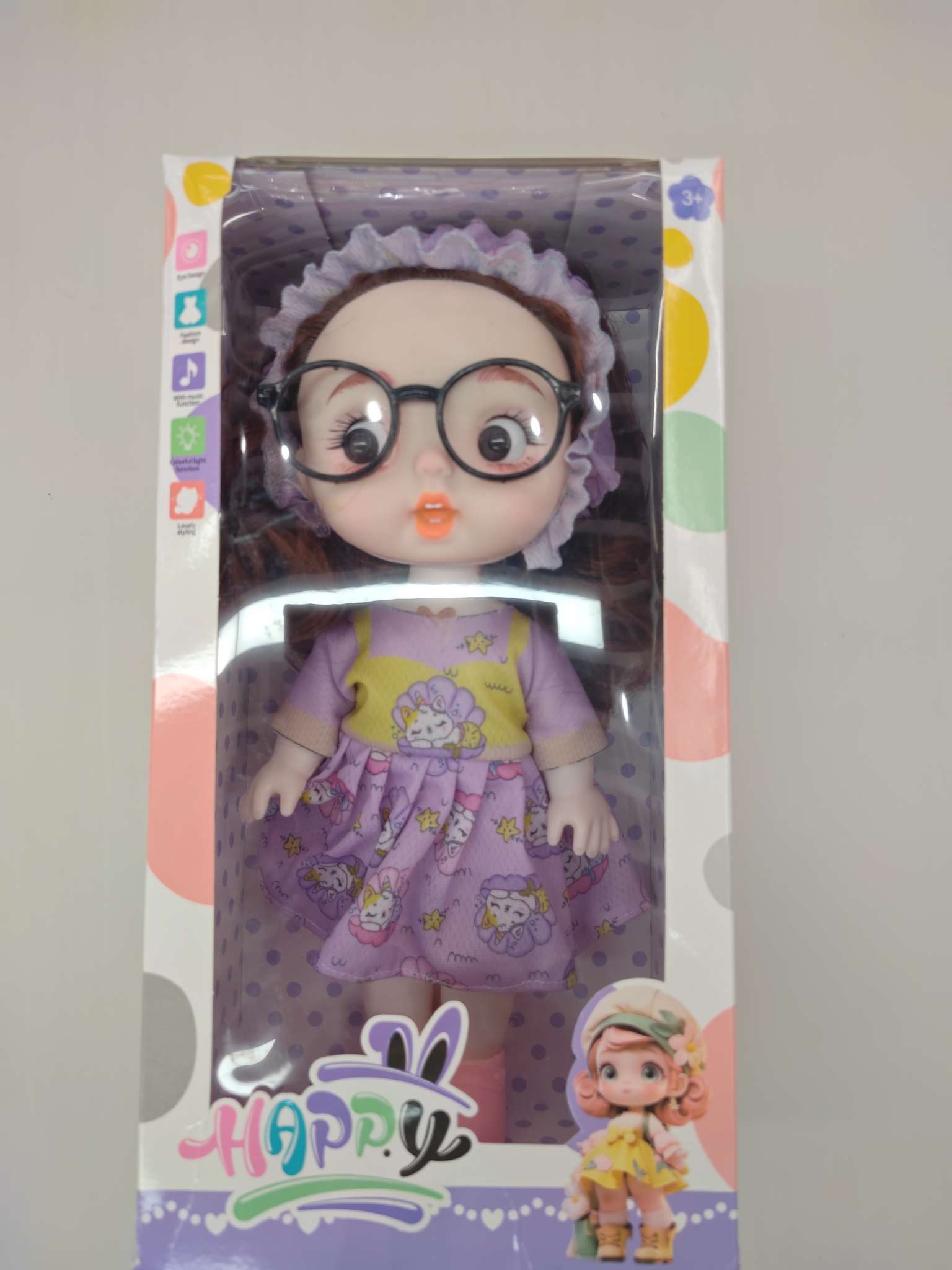 可定制各种灯光音乐玩具娃娃的