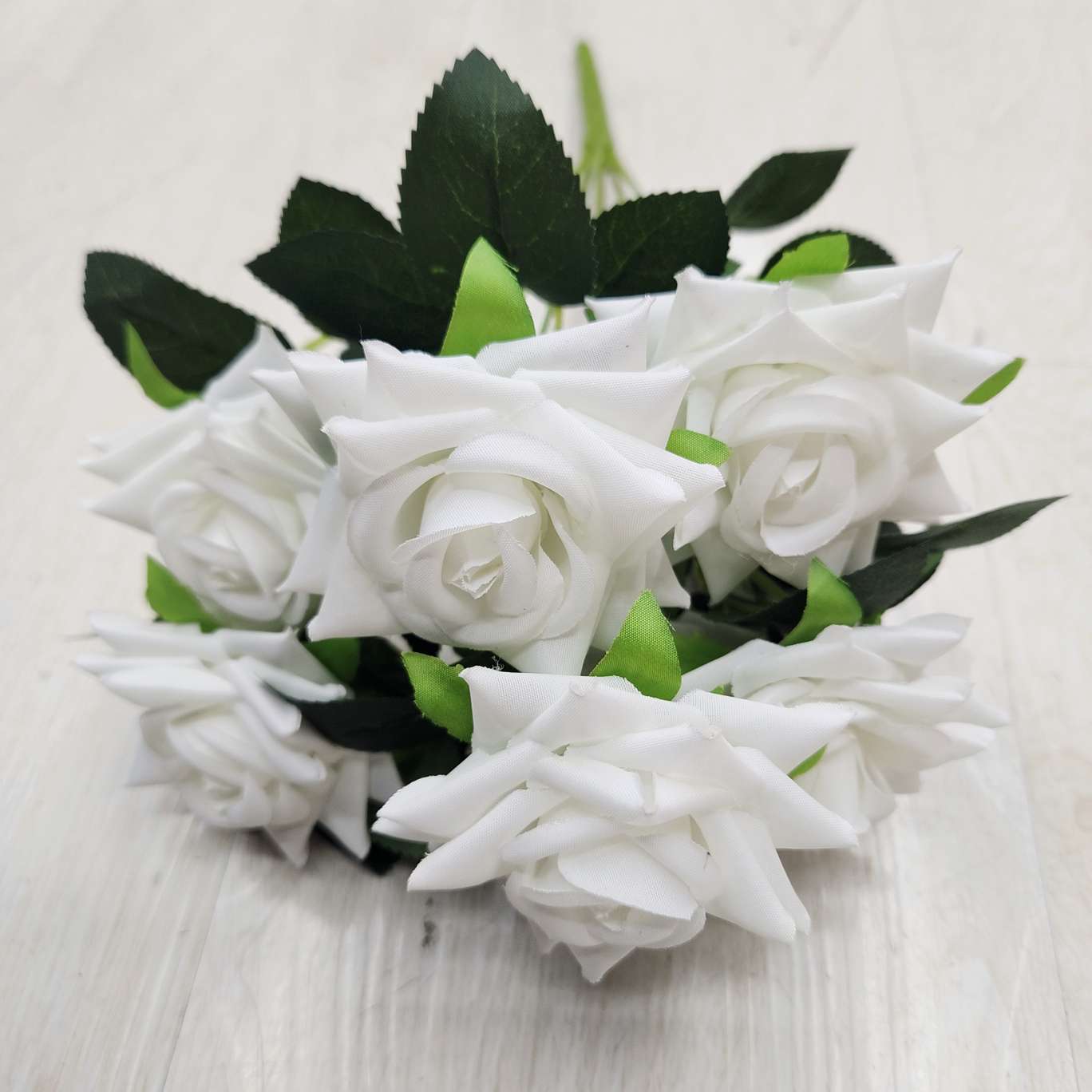 7-head 4-corner mid-rolled edge office simulation rose pole torch carnival night guide tool electroplated crochet bouquet cultural gardening decoration Specification image