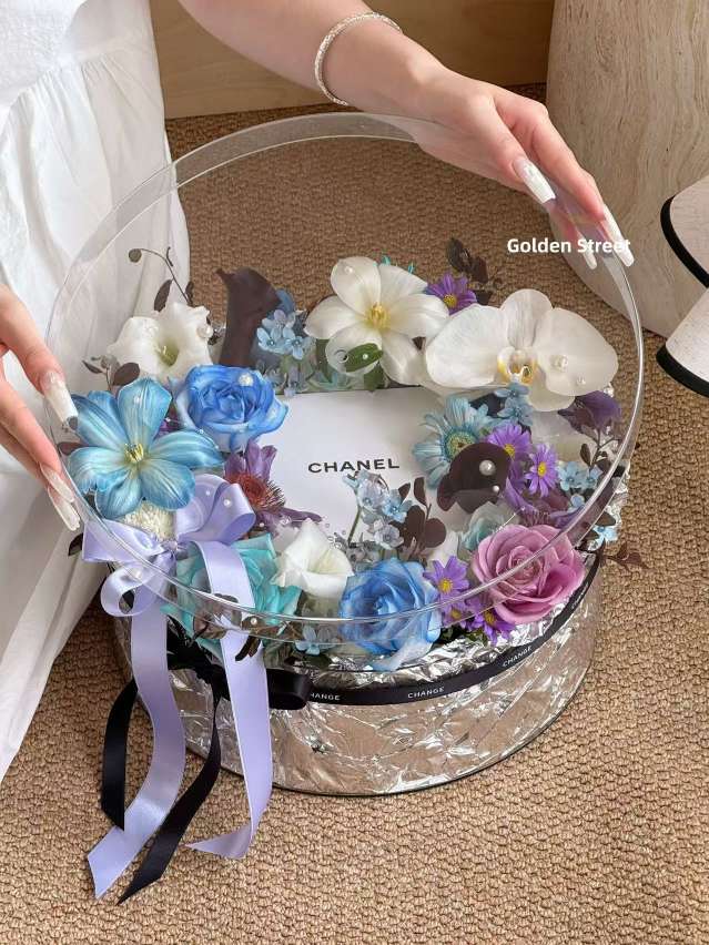 High-transparency fruit flower box, flower shop supplies packaging gift box details Picture