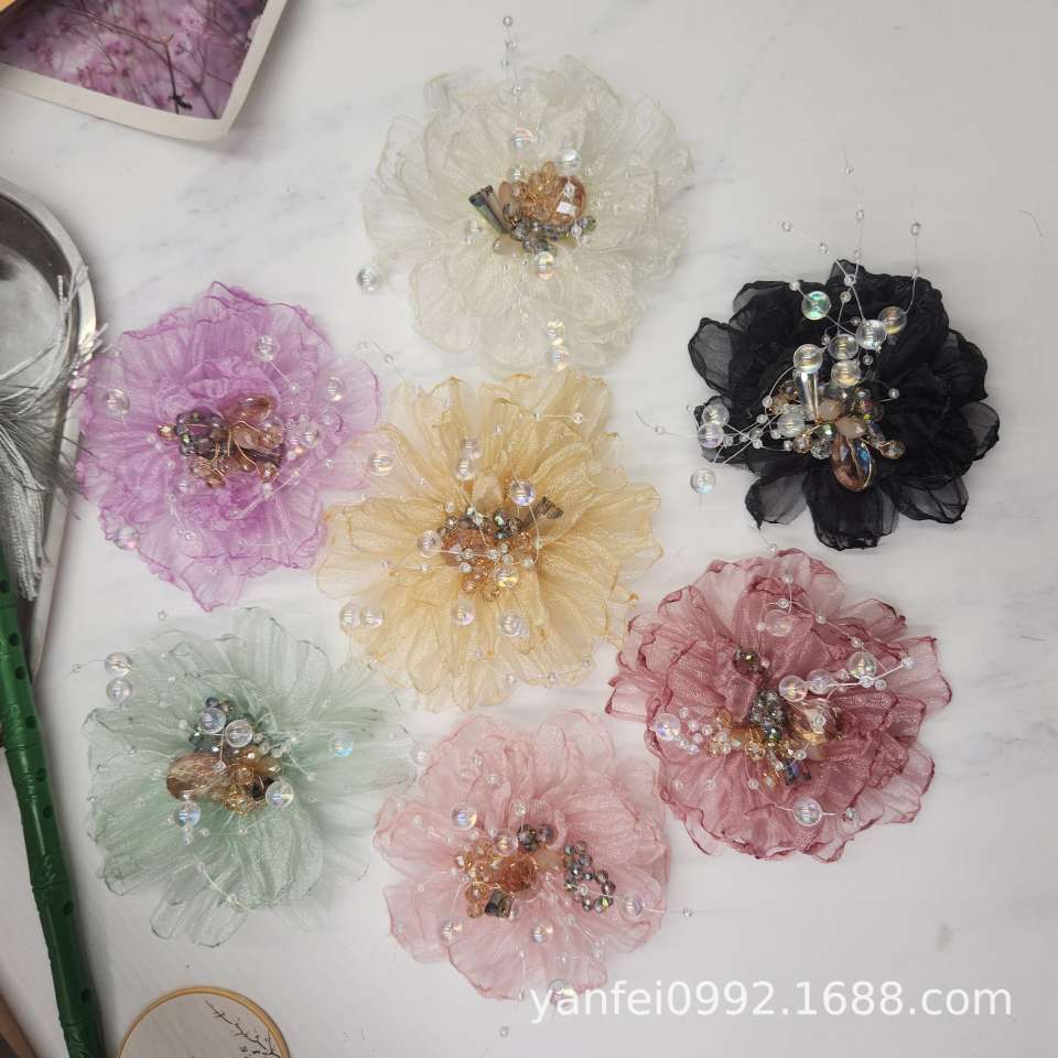 手工鞋花配件花类装饰来料加工鞋饰花子多款多色适用鞋子装饰鞋花配件鞋饰花子手工