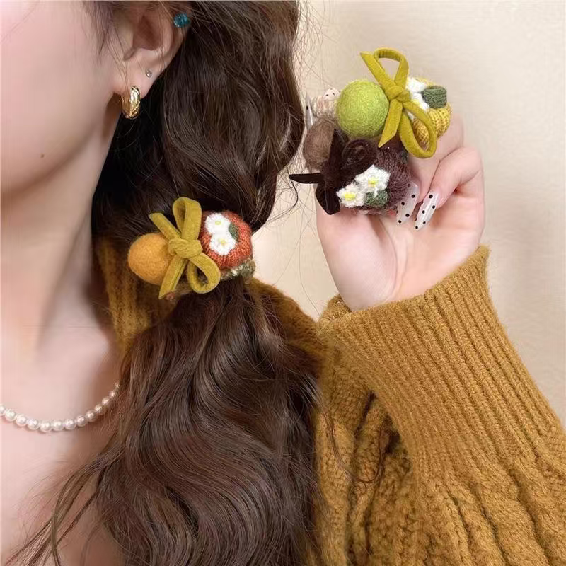 时尚简约大肠发圈头绳发饰头饰发圈头绳方巾发圈百搭发饰品