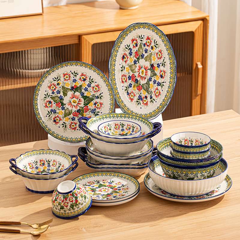 海鲜陶瓷西式餐盘日用百货餐具盘子厨房用品家用餐桌装饰