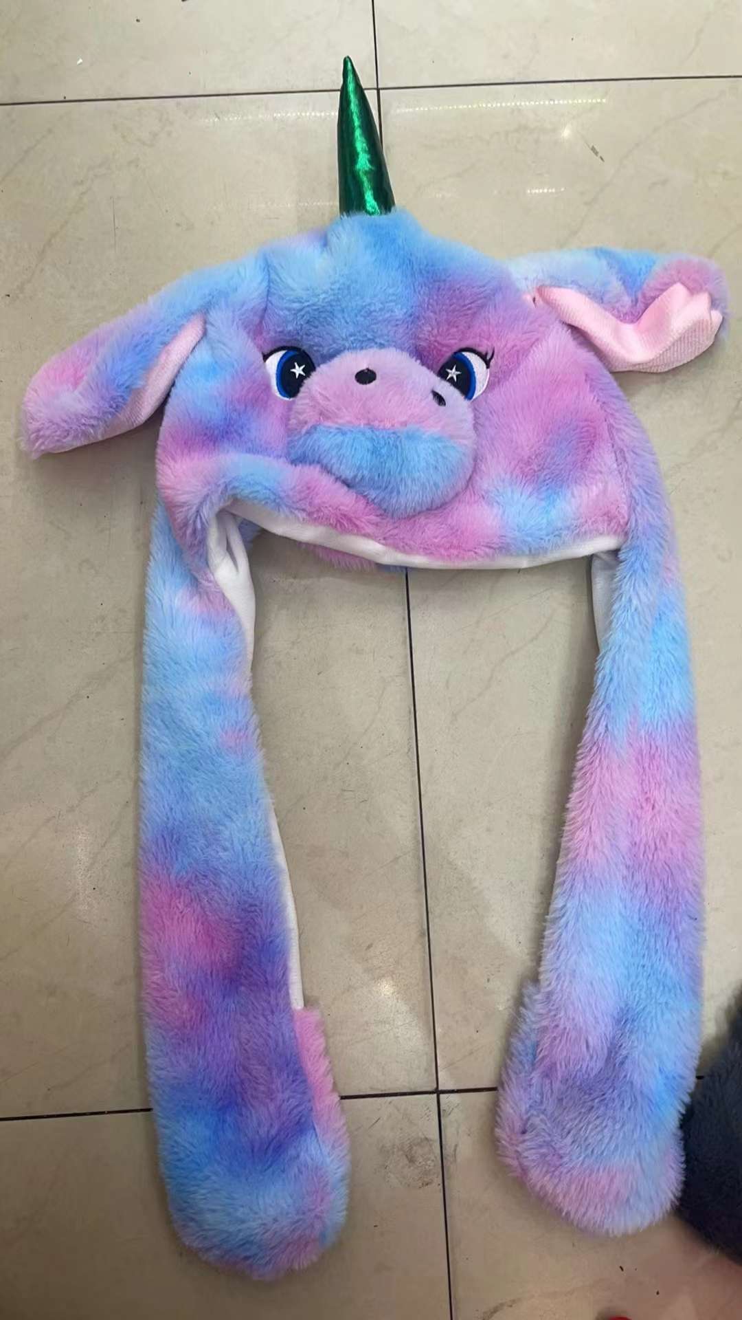 可爱卡通毛绒公仔公仔玩具小动物发光气囊捏捏卡通帽子小朋友喜爱发光捏捏帽子详情图15