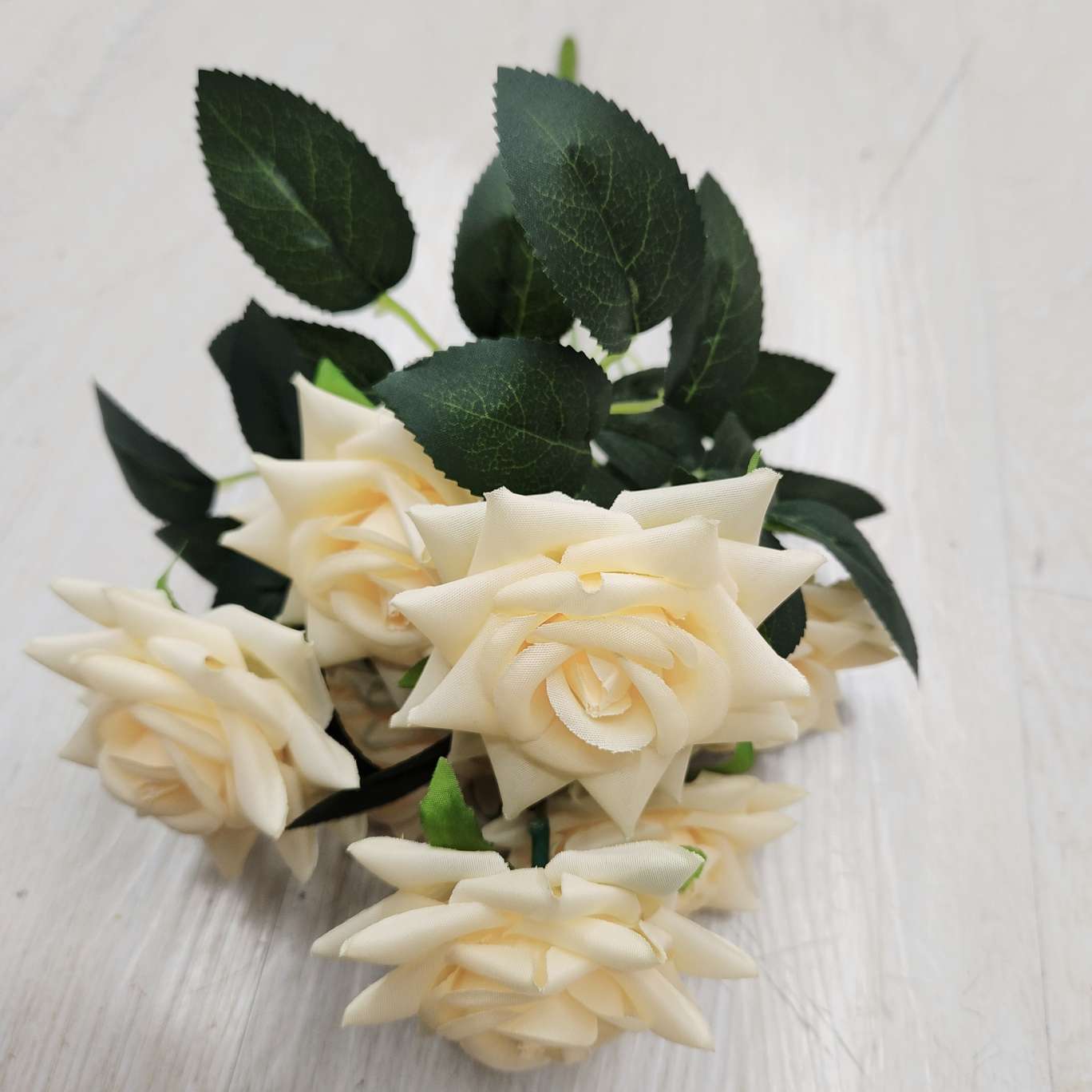 7-head 4-corner mid-rolled edge office simulation rose pole torch carnival night guide tool electroplated crochet bouquet cultural gardening decoration detail image 2