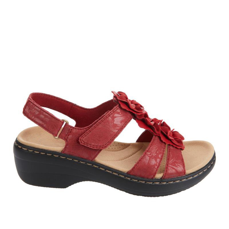 Summer 2022 new European and American floral women's sandals with hollowed-out wedge heels and fish-mouth casual flip-flops for women, size 43 Application Scenario