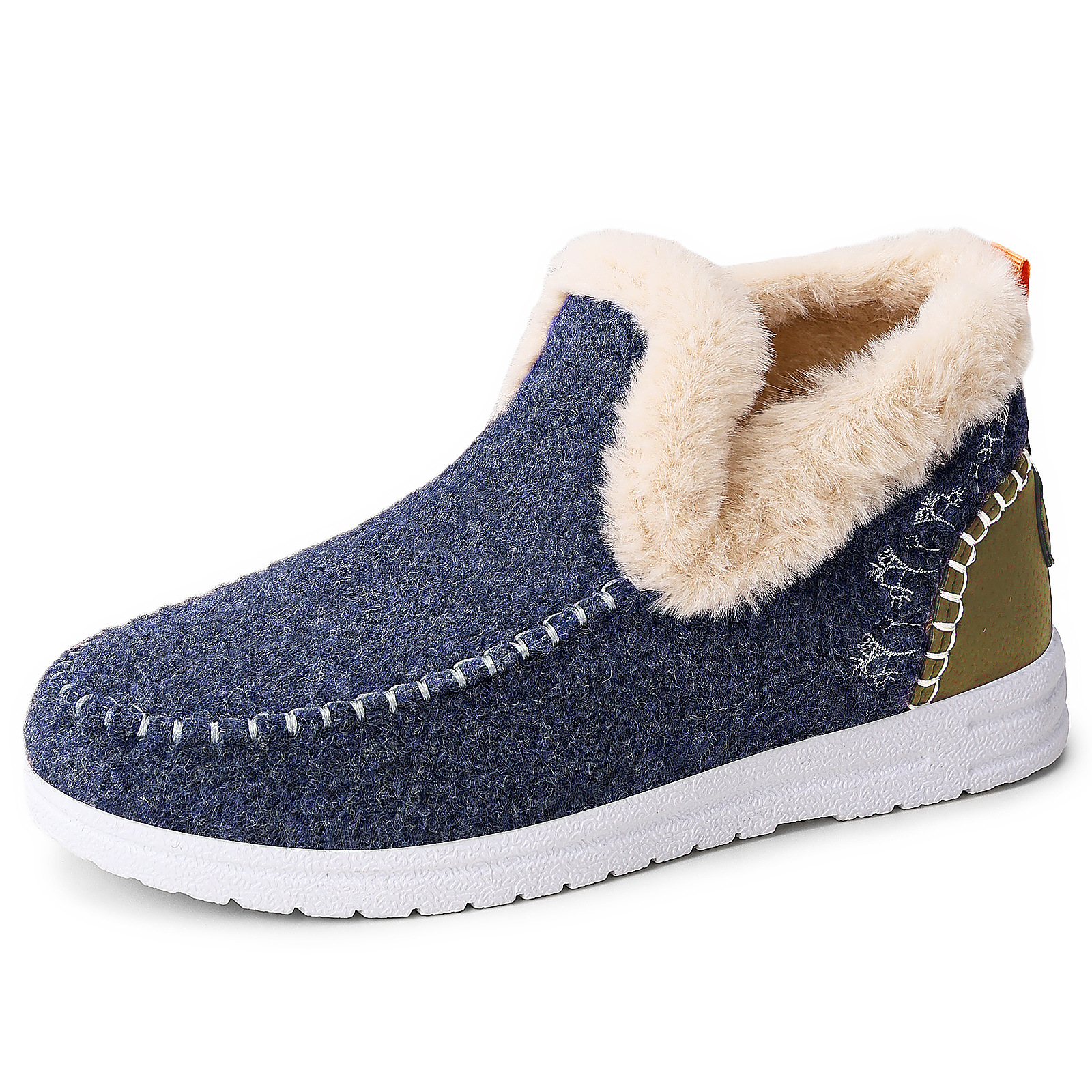 Winter new cross-border women's shoes, fleece and thickened snow boots, one-foot ankle boots, fashionable and warm cotton boots Item Picture