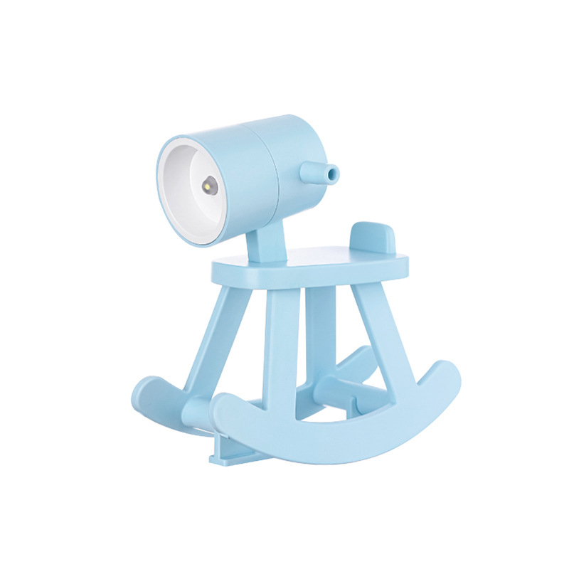 创意礼品迷你小夜灯led萌宠DIY小台灯ins少女氛围灯卡通礼物批发 蓝色