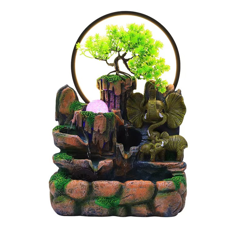 创意木质微景观猫头鹰花园装饰动物塑料摆件家居摆设品微景观花园用布置品