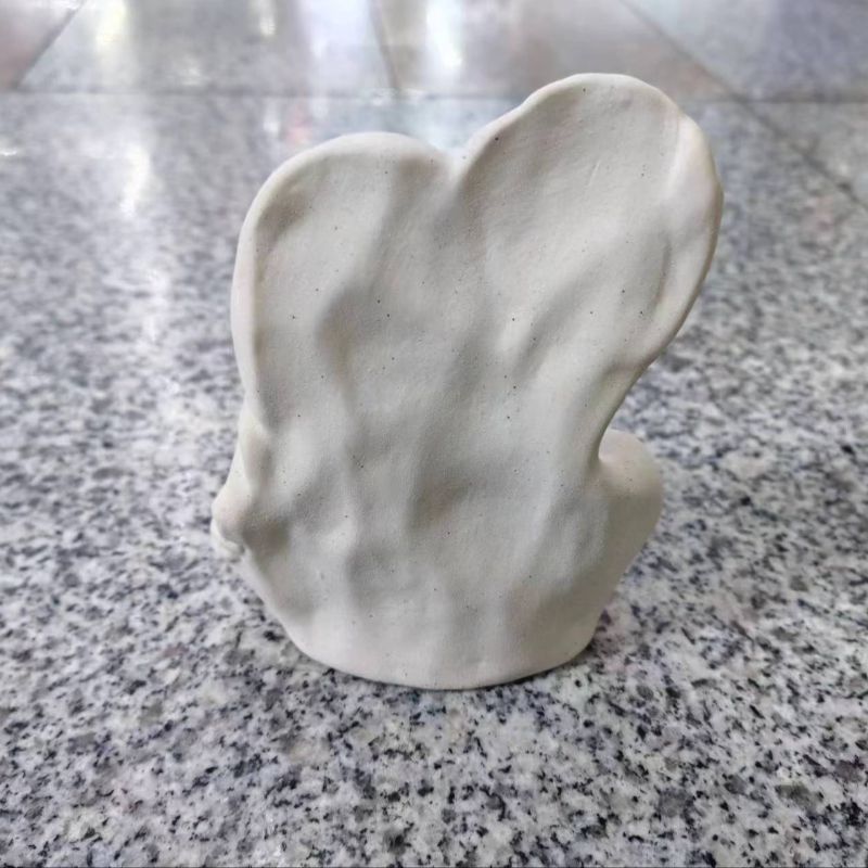 European retro angel ornaments, American resin gypsum statues, white couple angel table decoration props Specification image