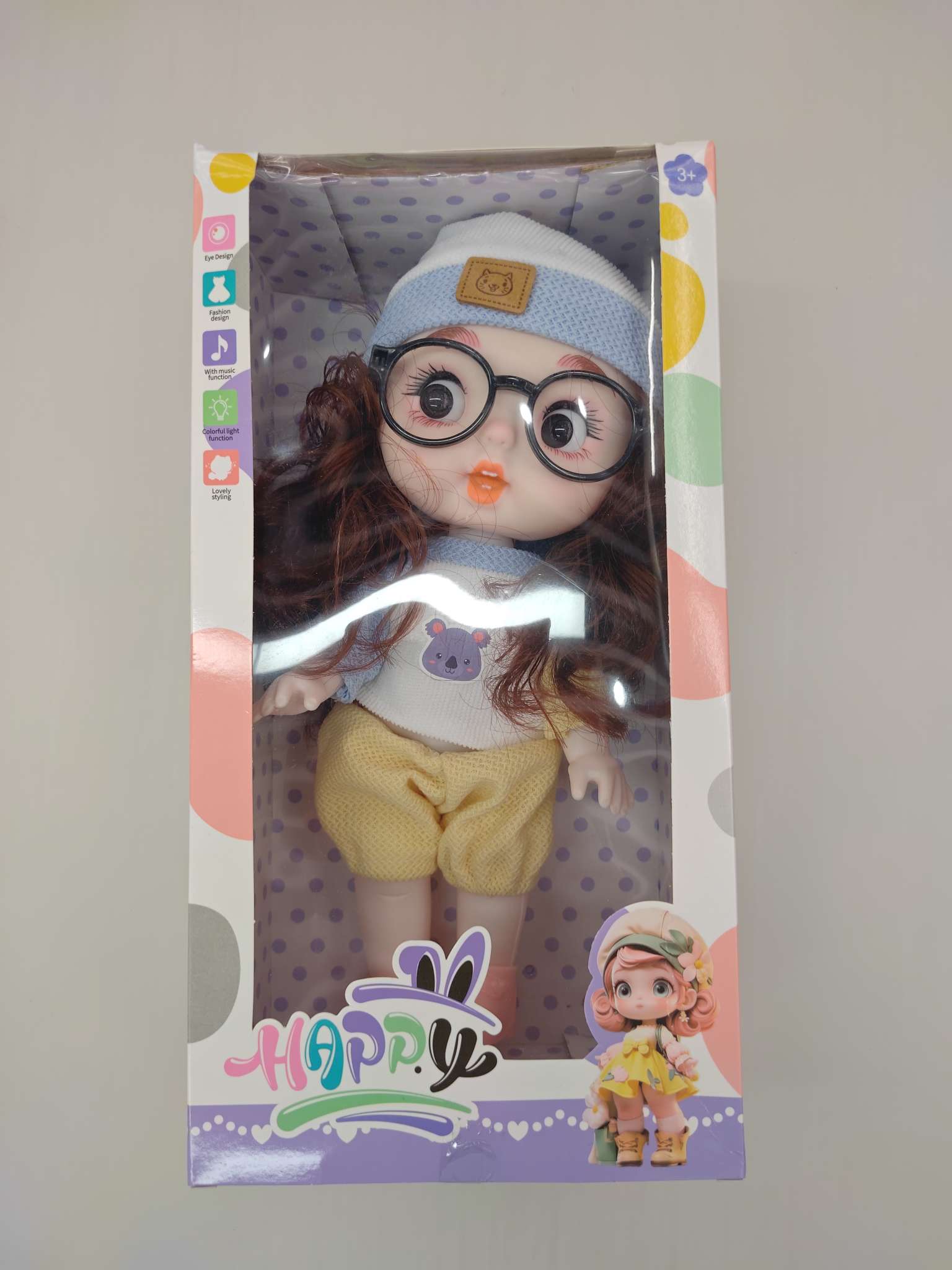 可定制各种灯光音乐玩具娃娃阿