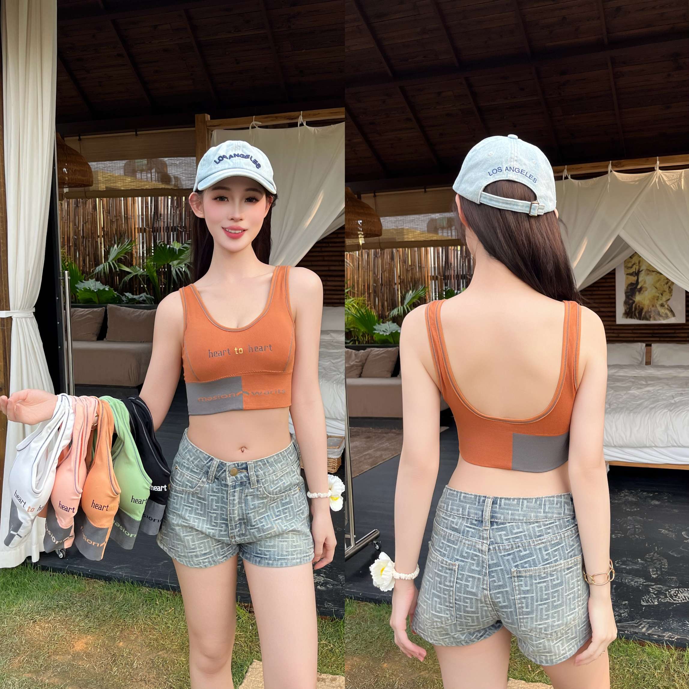 New printed sportswear, beautiful back underwear and bra details Picture