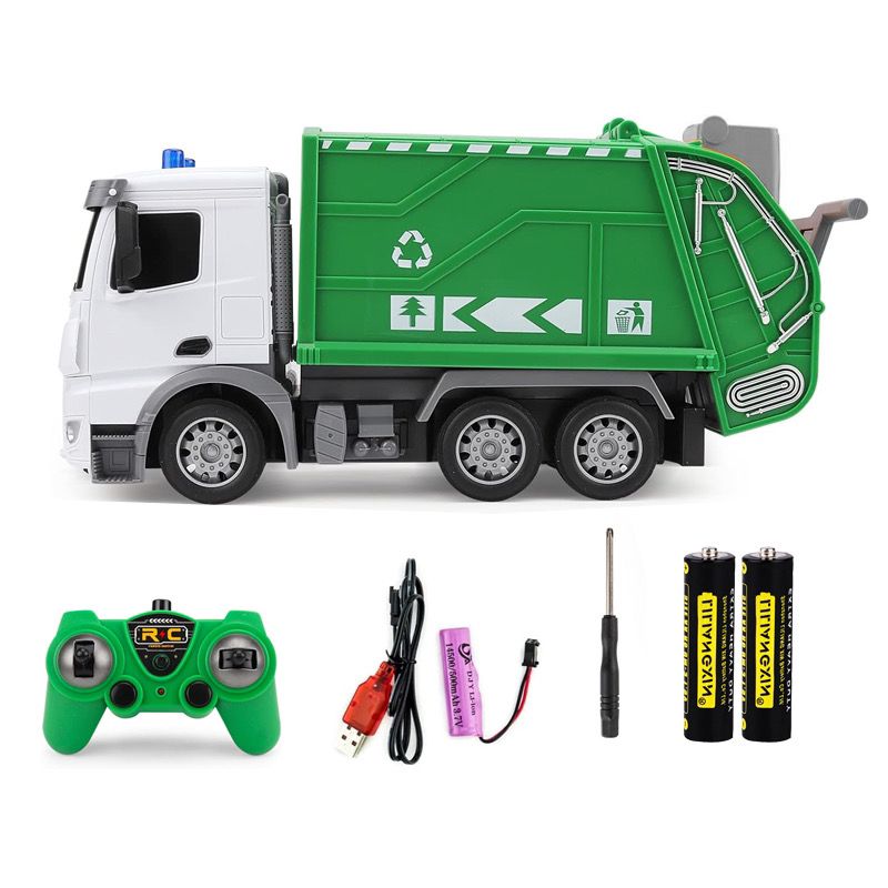 Wuyuan toys, children's mixer trucks, remote control rechargeable cement mixer trucks, remote control cars, Dongfang cars, sanitation vehicles, remote control cars, toys for export and wholesale detail image 15