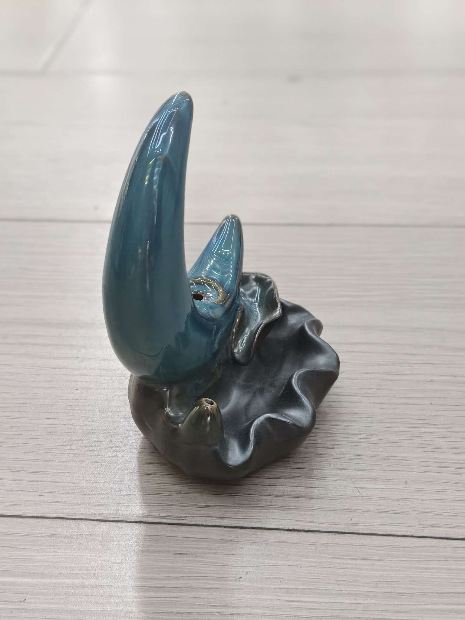 一件绿色工艺品陶瓷月亮倒流香香炉陶瓷摆件详情图4