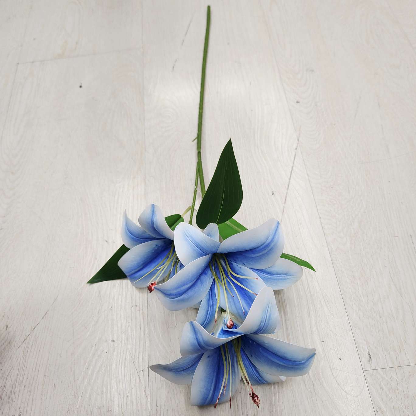 3头3D小百合办公文化仿真园艺花礼盒 毛线钩织簪花毛线花装饰品详情图4