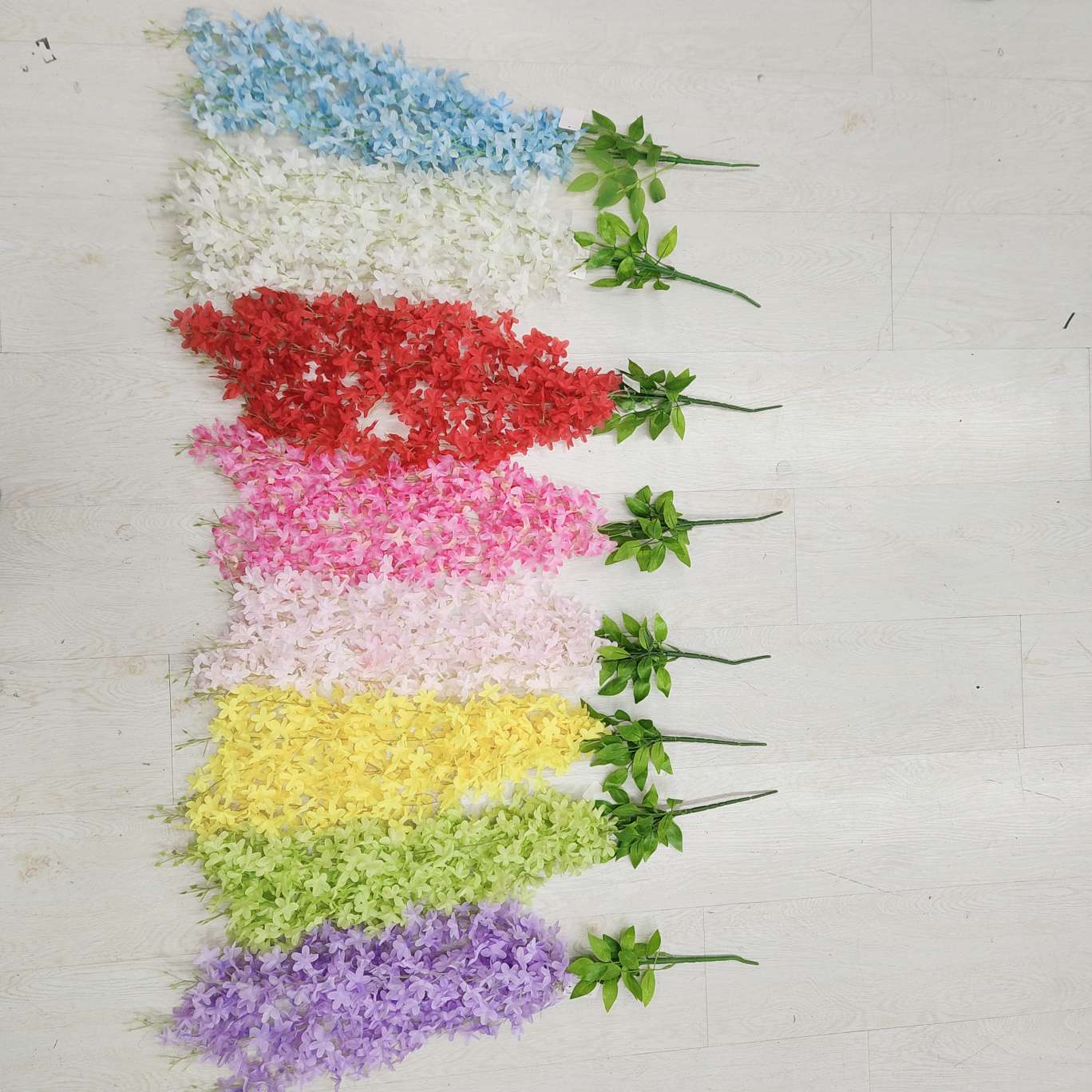 4-pronged lilac office culture simulation garden rose pole torch Carnival night guide tool electroplated rose crochet bouquet