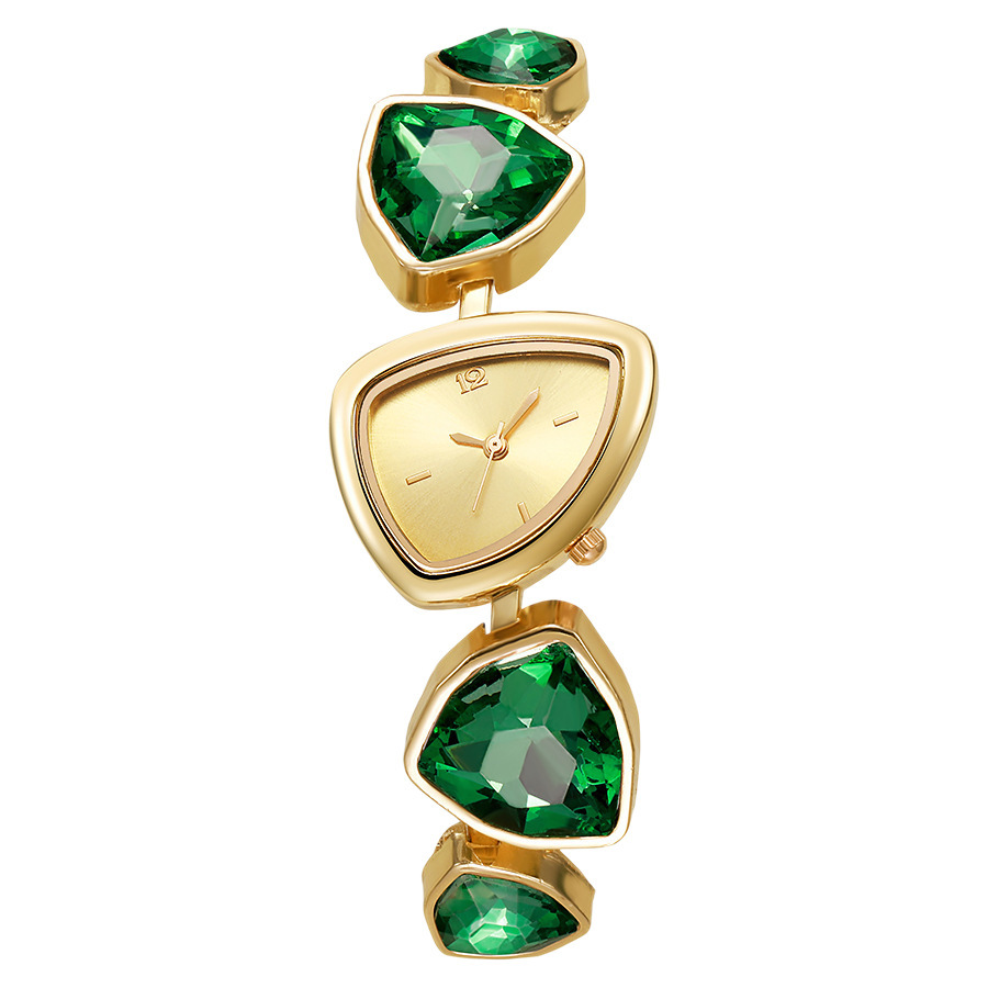 Wholesale of new high-appearation-level fashionable women's light luxury irregular diamond-encrusted quartz women's watches details Picture