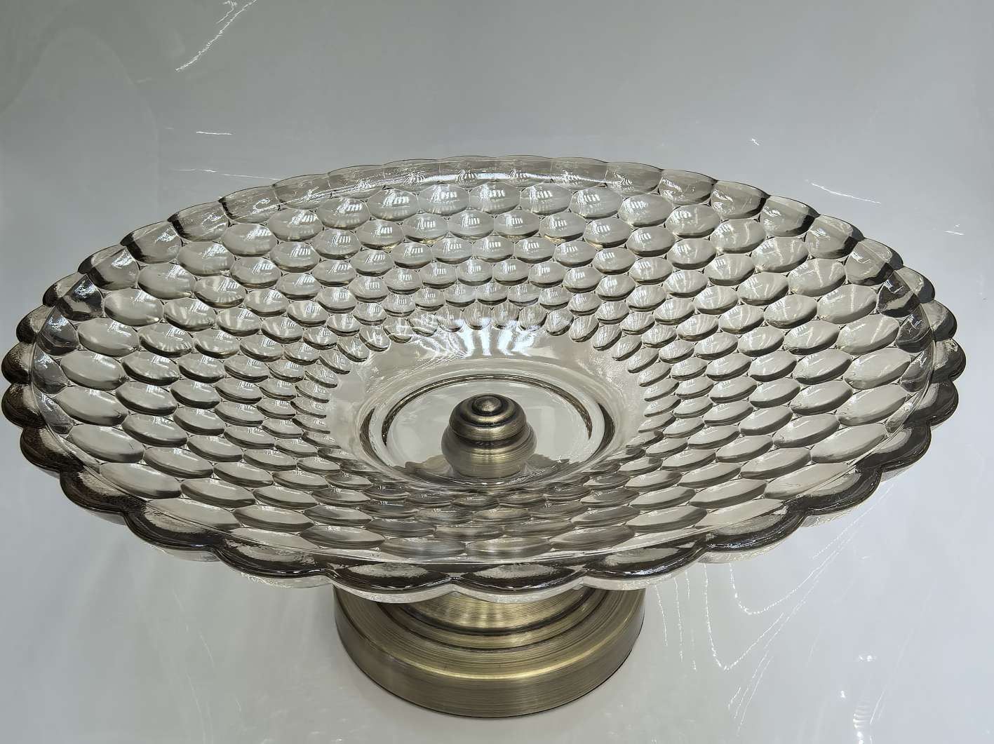 果盘珠点果盘果斗精美玻璃工艺品礼品果盘，可以放糖果，水果，好看实用高端产品图