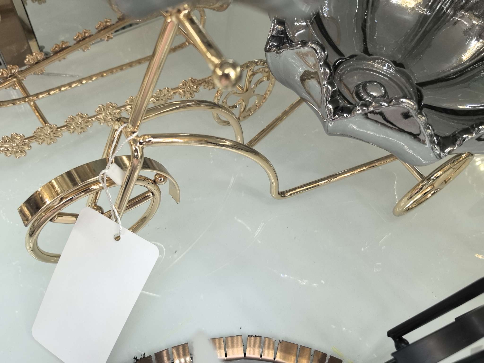 精美玻璃工艺品礼品 自行车架子果盘，可以放糖果，水果，好看实用高端，物美价廉详情图7