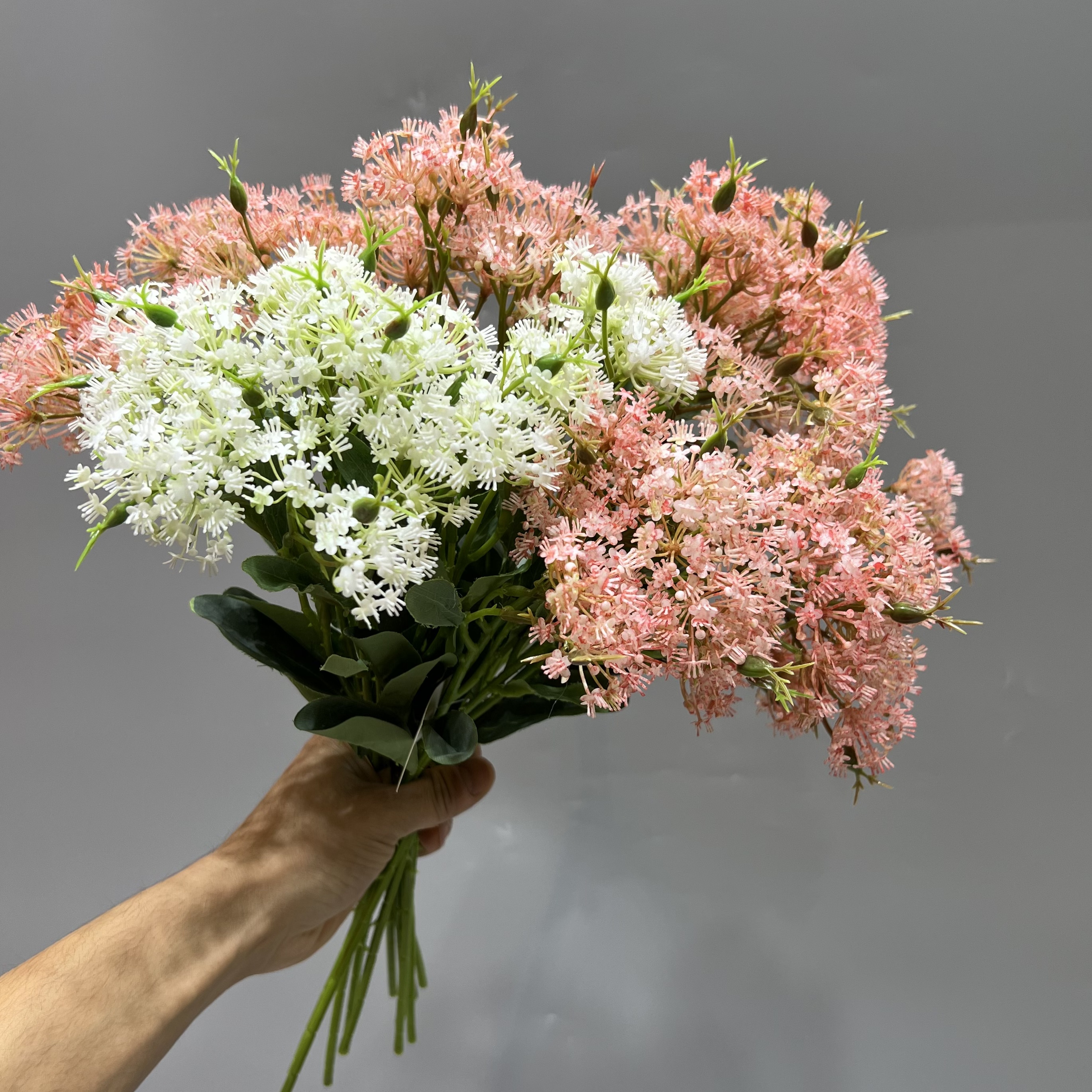 仿真花把束白底实物图