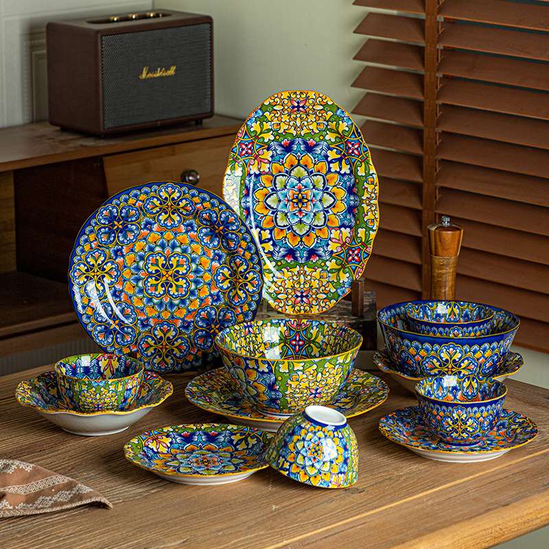 Seafood ceramic Western-style dinner plates, daily necessities tableware plates, kitchenware, home dining table decoration Specification image