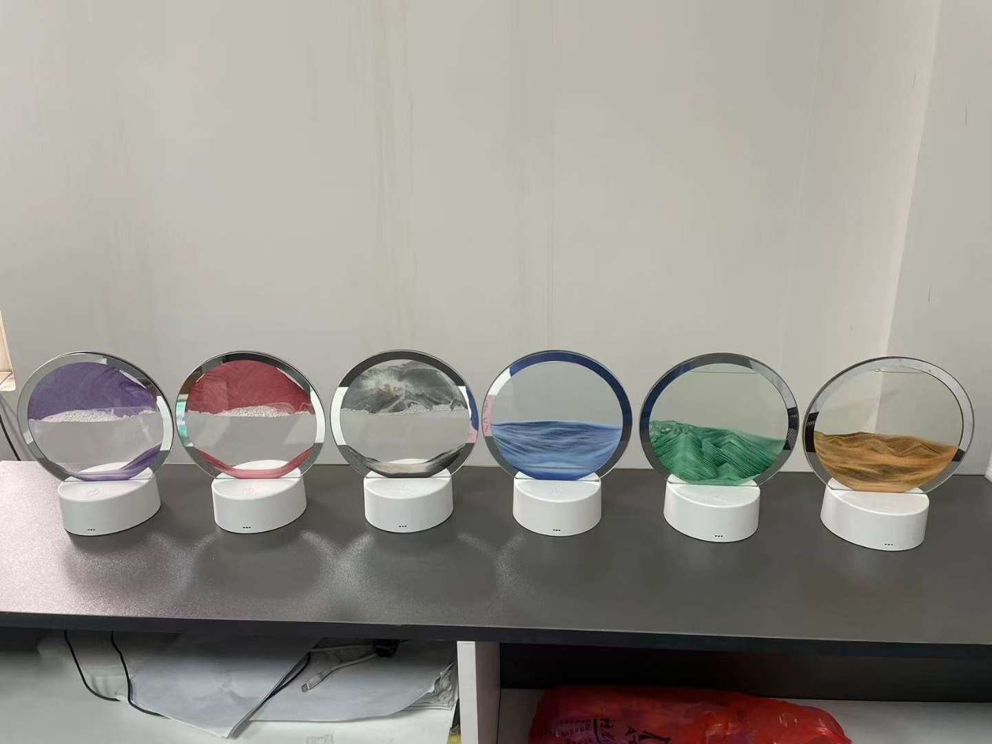 水晶工艺品小夜灯晶洞元宝树脂摆件水晶球创意礼品收藏装饰品摆件水晶球细节图