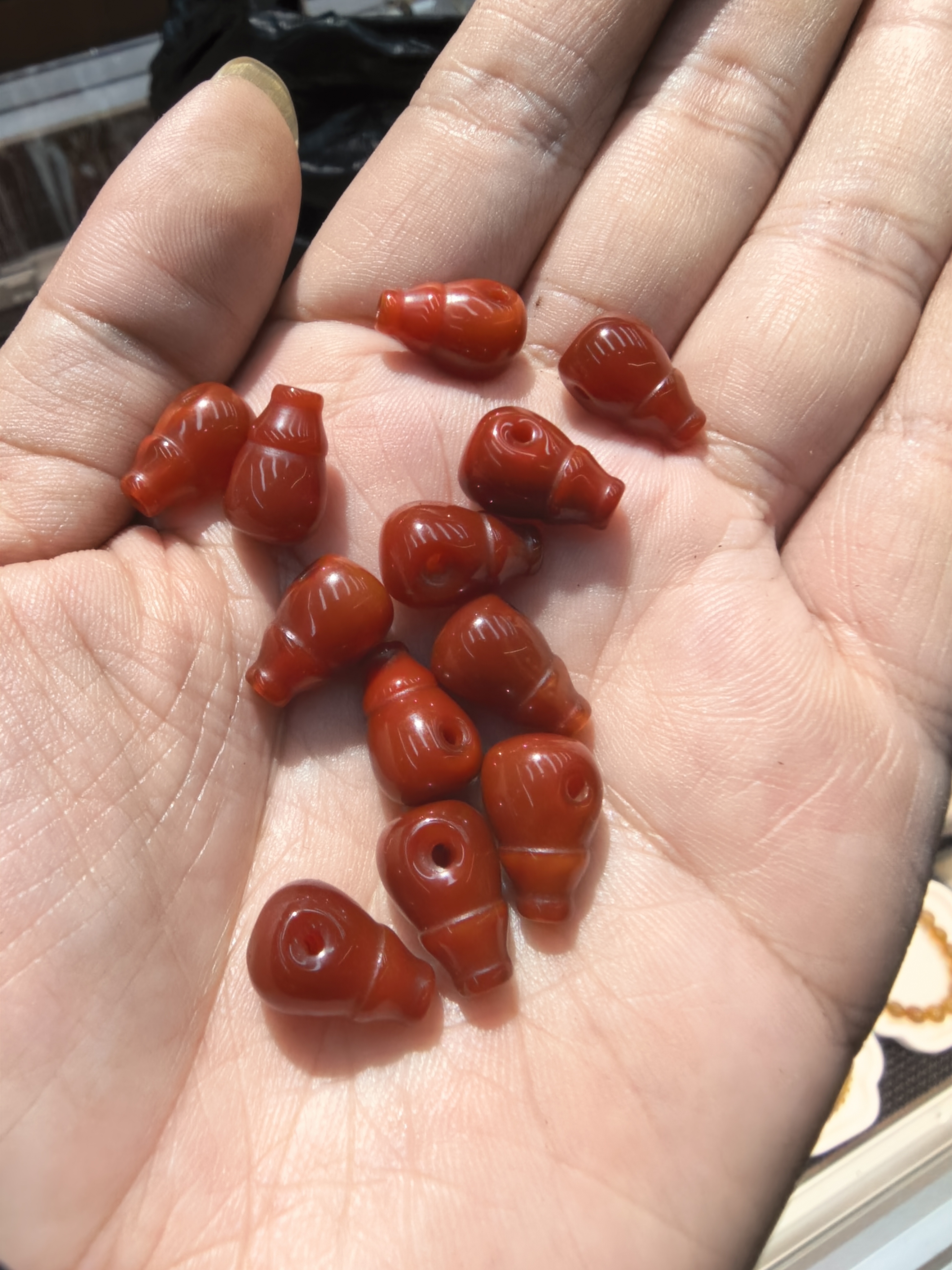 工艺品礼品南红三通DIY爆款小尺寸