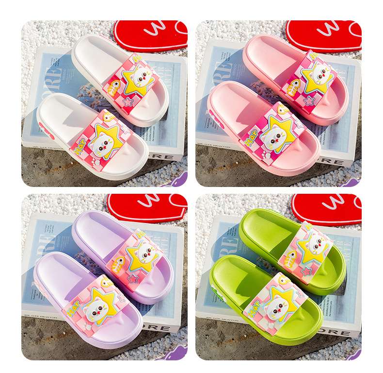 Children's shoes, baby shoes, children's cotton slippers, strawberry-patterned anti-slip and comfortable baby slippers, children's slippers, suitable for spring and summer detail image 4