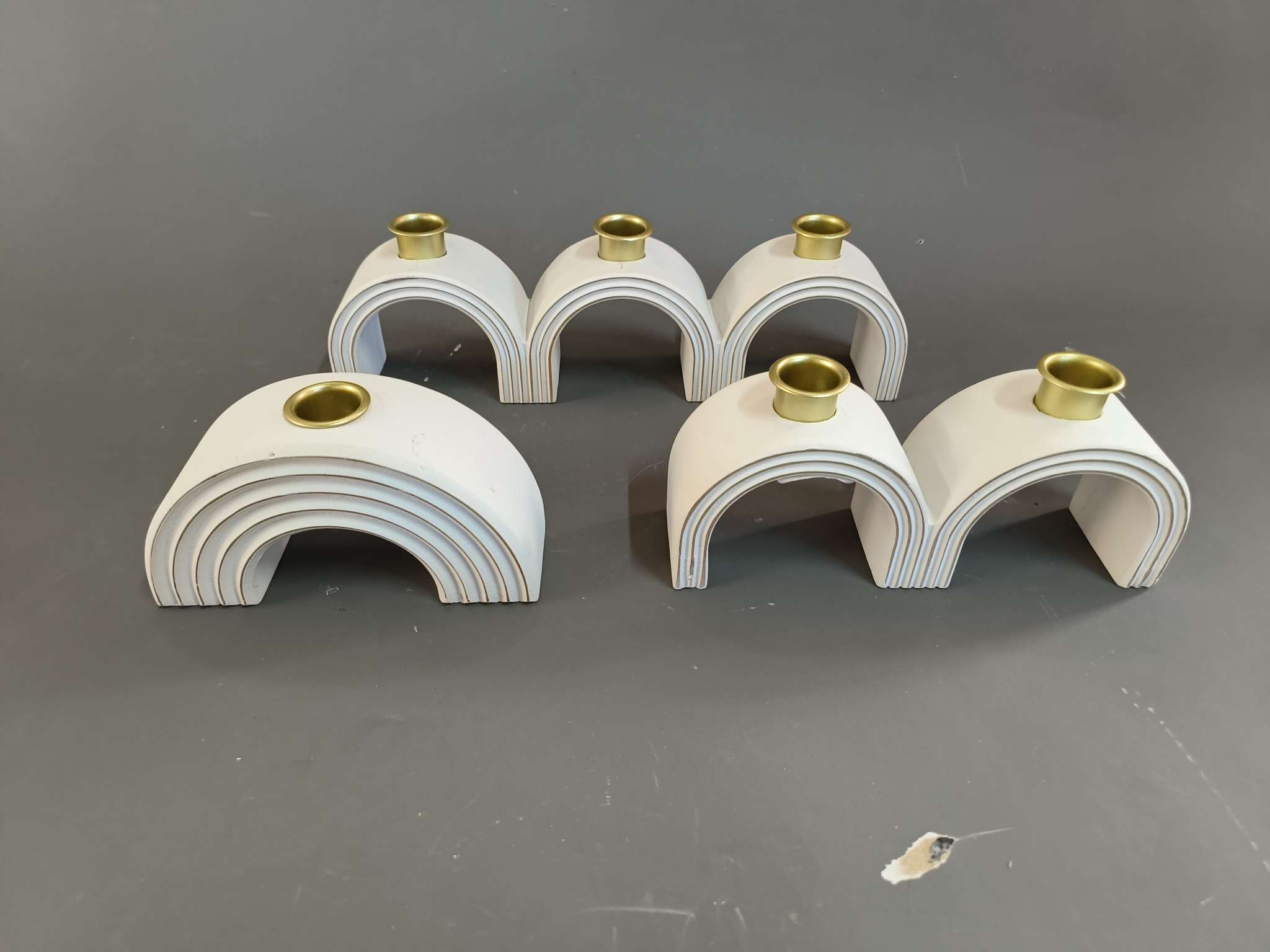 办公文化气氛布置用品烛台蜡烛器皿圣诞蜡烛杯香薰台密度板摆台装饰品详情图9