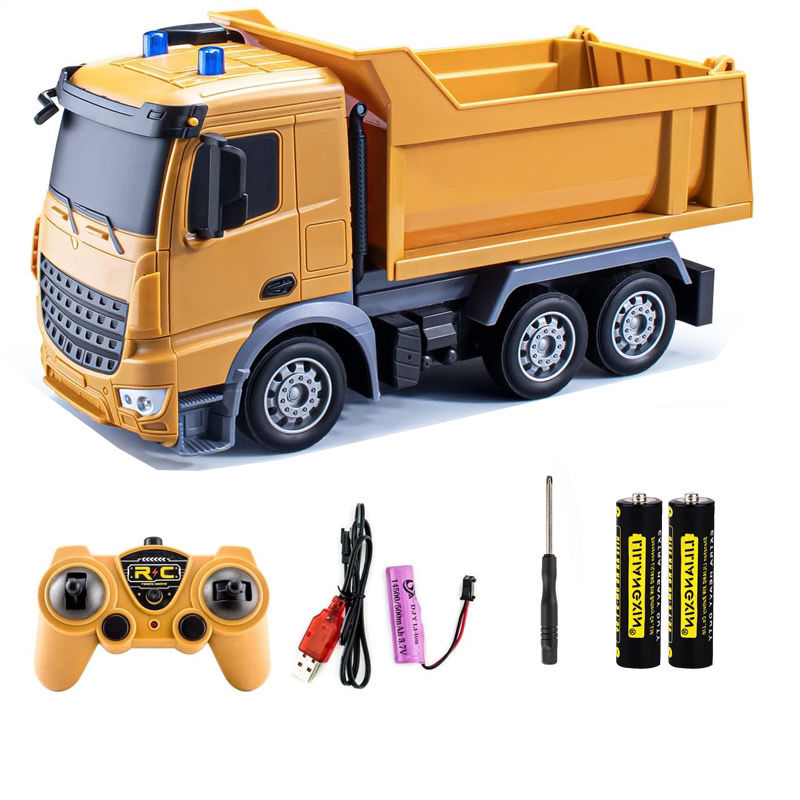 Wuyuan toys, children's mixer trucks, remote control rechargeable cement mixer trucks, remote control cars, Dongfang cars, sanitation vehicles, remote control cars, toys for export and wholesale detail image 10