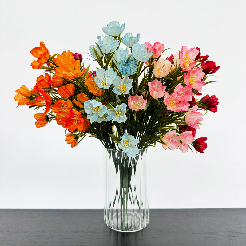 爆款新宠 21头玲珑小樱花 仿真绢花束 居家装饰 户外花艺必备