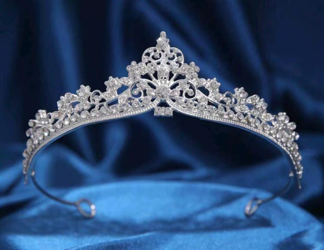 闪耀锆石皇冠新娘头饰发饰王冠婚礼头饰婚礼配饰饰品优雅气质饰品皇冠皇冠