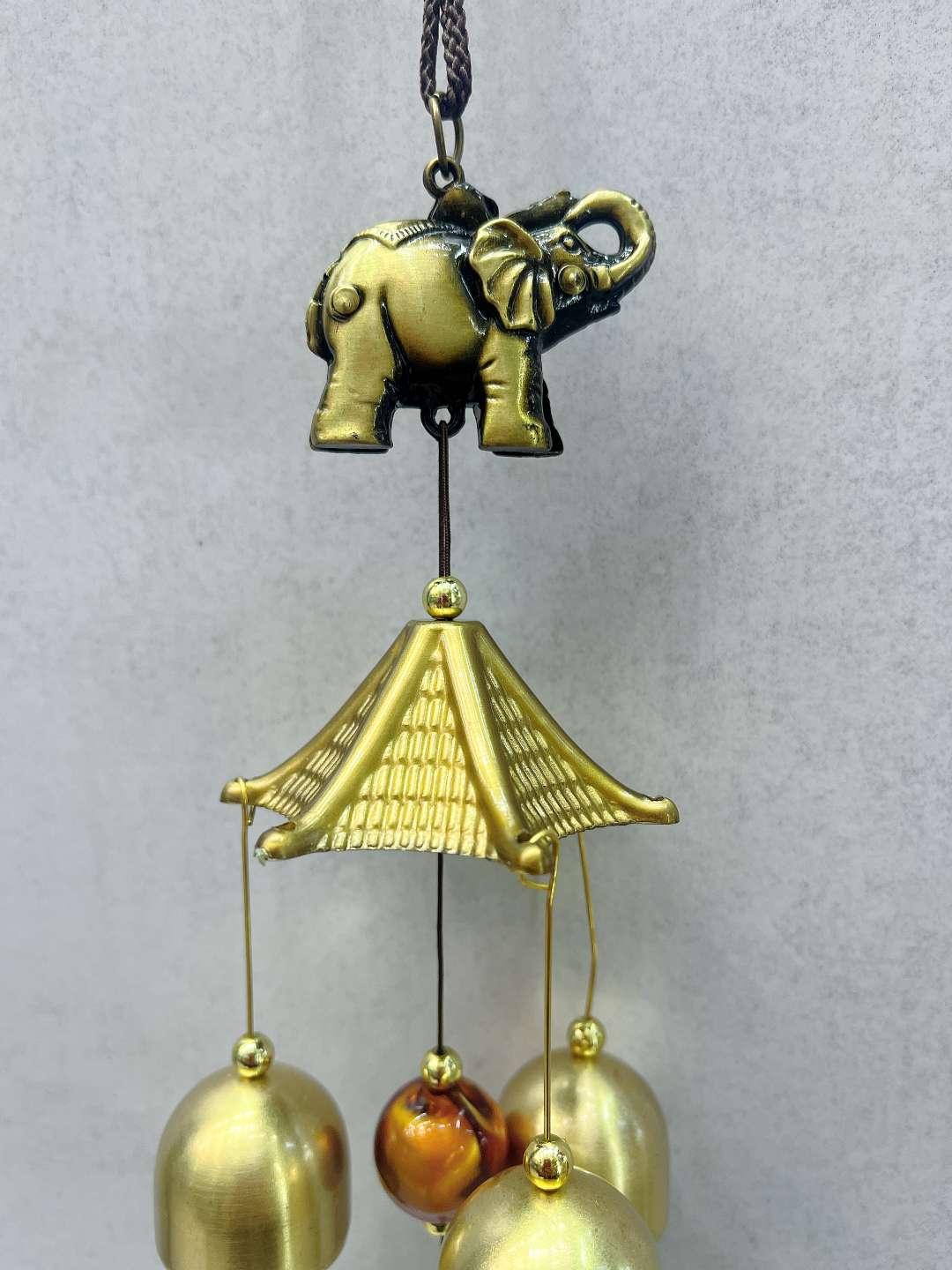 Elephant bell wind chime balcony decorative hanging piece detail image 2