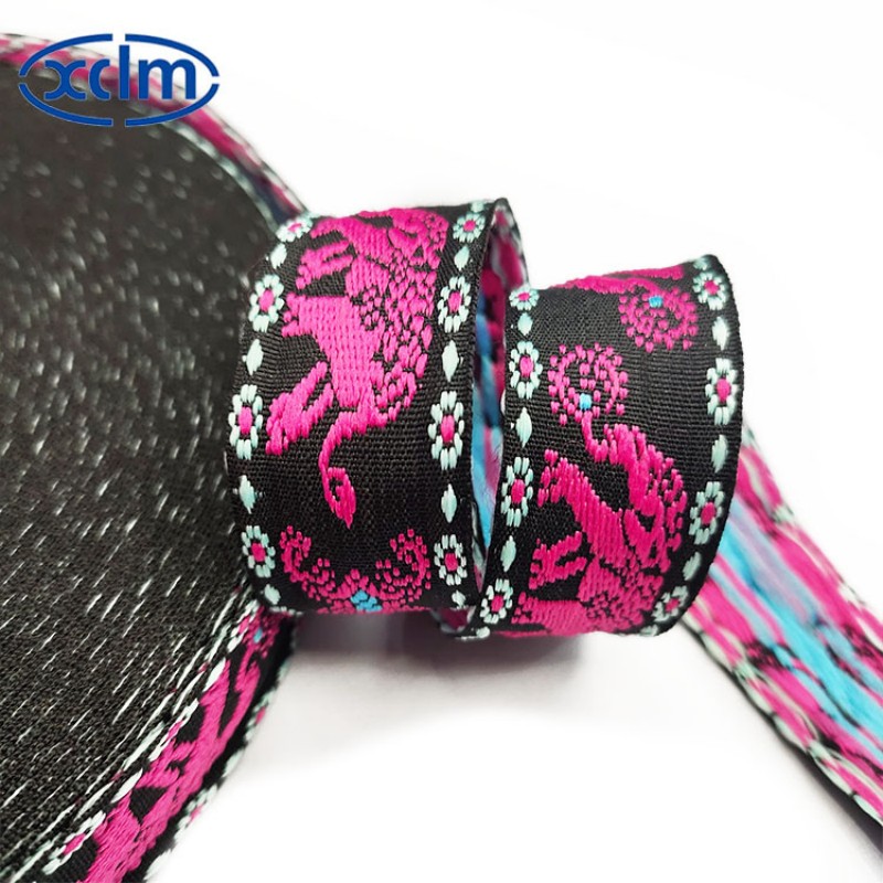 2.5cm elephant ethnic woven tape accessories, Thai Dai ethnic polyester decorative material, clothing accessories, jacquard ribbon edge wrapping Application Scenario