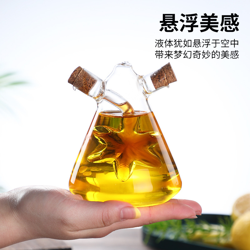 高硼硅玻璃油醋壶瓶酱油壶密封调味料壶异形油壶辣椒油酱油醋产品图