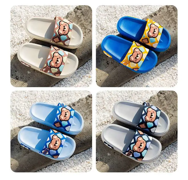 Children's shoes, baby shoes, children's slippers, cotton slippers for kids, strawberry cartoon style, comfortable and anti-slip, suitable for spring and summer detail image 2