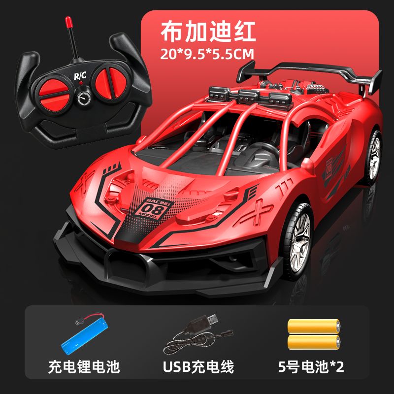 Wholesale of rechargeable high-speed electric remote control cars, drifting sports cars, four-way racing cars, children's and boys' toy cars, and export for foreign trade detail image 7