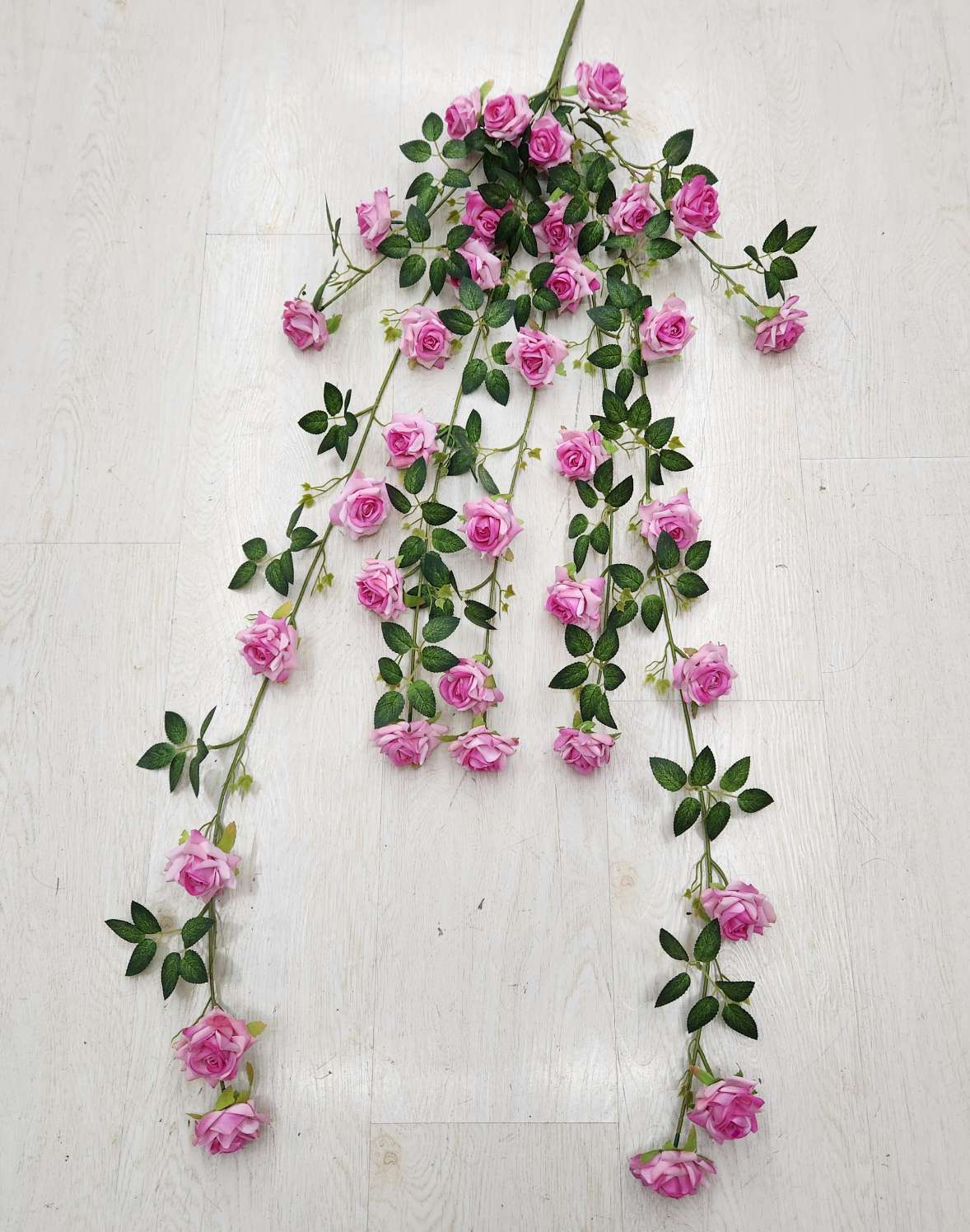 7叉绒布玫瑰壁挂办公仿真园艺玫瑰花杆火把狂欢夜导具电镀钩织花束装饰品