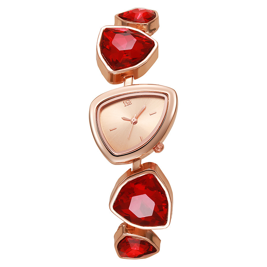 Wholesale of new high-appearation-level fashionable women's light luxury irregular diamond-encrusted quartz women's watches detail image 8