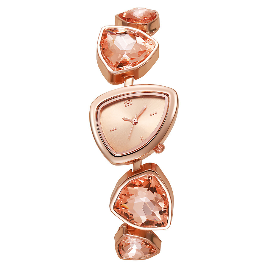 Wholesale of new high-appearation-level fashionable women's light luxury irregular diamond-encrusted quartz women's watches detail image 4