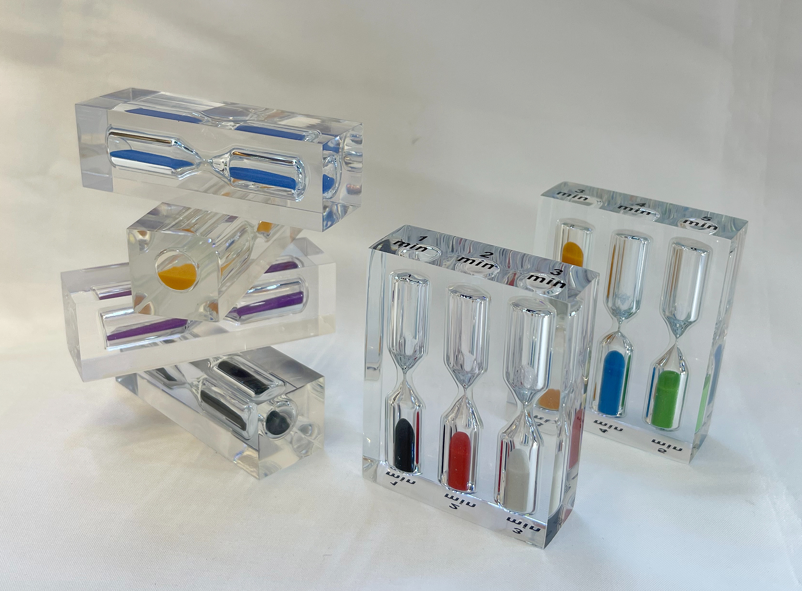 水晶计时器沙漏 创意家居多用功能桌面礼品摆件流沙礼物沙钟沙漏儿童计时器刷牙计时漏沙