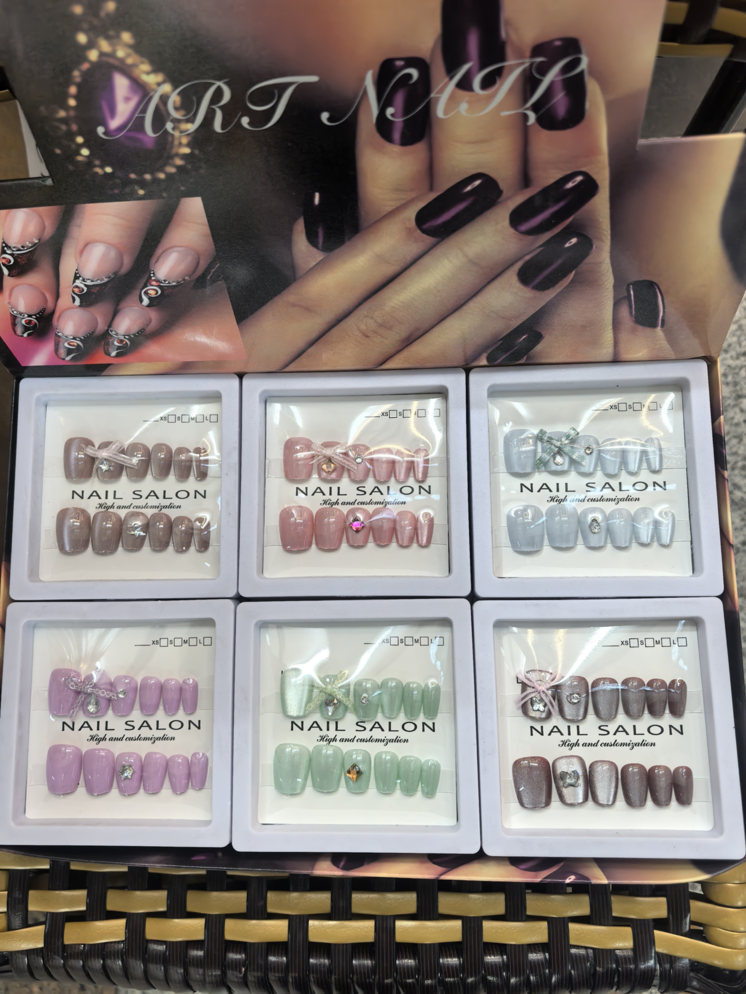 Fashion, nail art wearing armor, pure handcrafted wearing armor