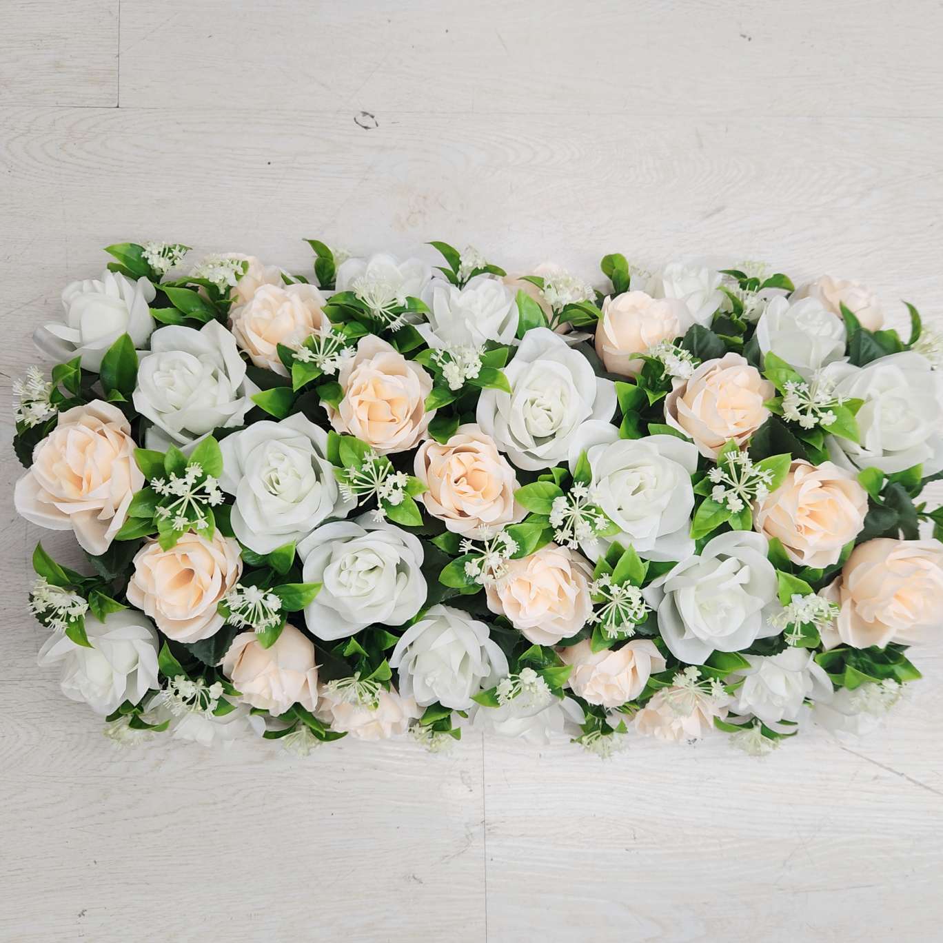 大弯形拱门花排包柱子办公仿真园艺玫瑰花杆火把狂欢夜导具电镀玫瑰钩织花束装饰品详情图2