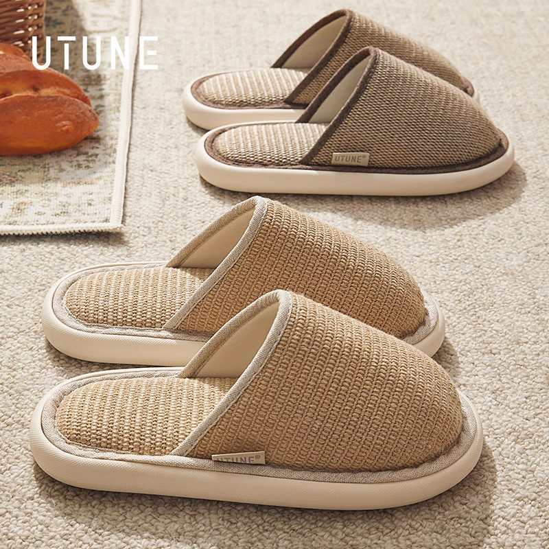 家居亚麻拖鞋防臭家居拖鞋批发零售