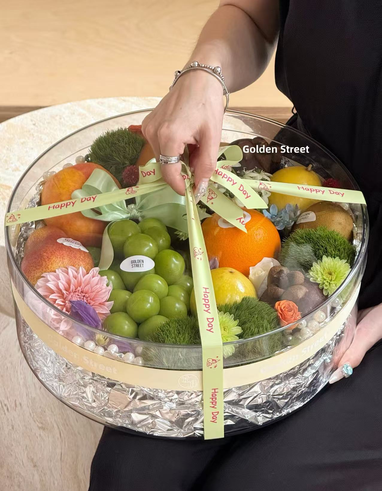 High-transparency fruit flower box, flower shop supplies packaging gift box detail image 7