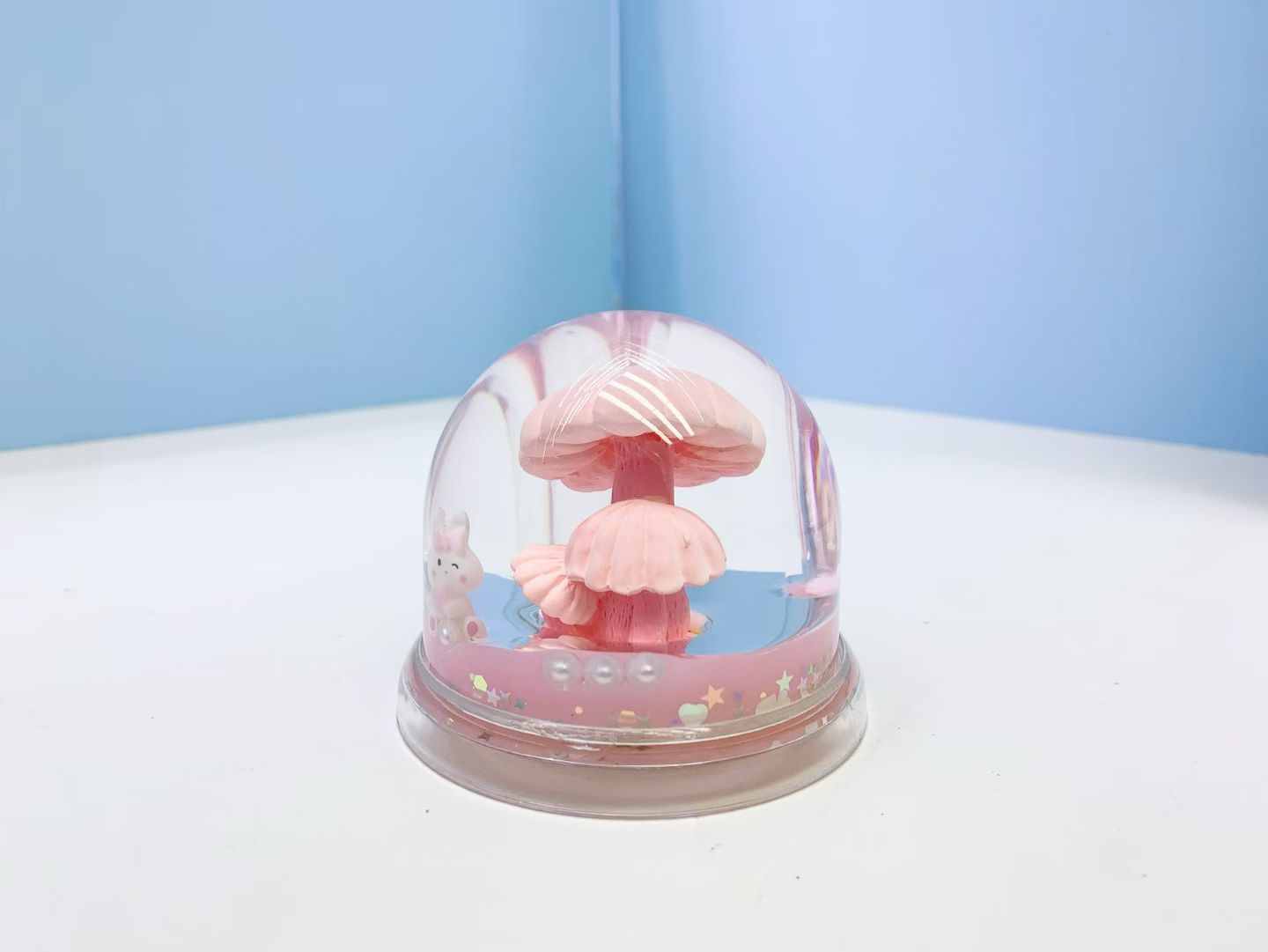 AAA蘑菇文镇，亚克力油滴工艺品产品图